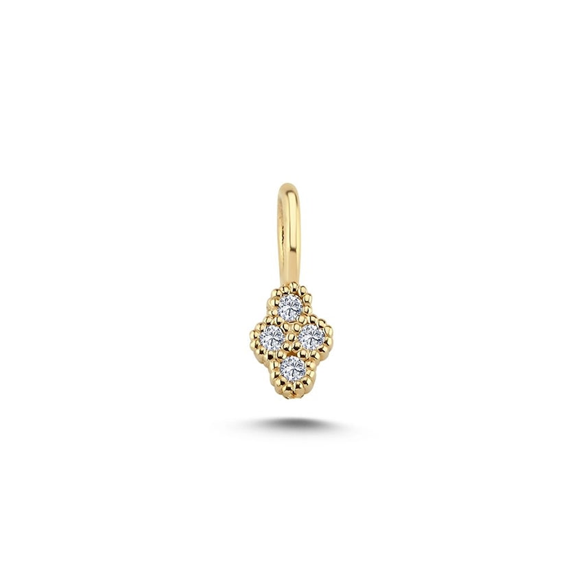 Athene diamantvedhæng i 14 kt guld fra Nuran med 0,04 ct diamanter i harlekin-mønster.